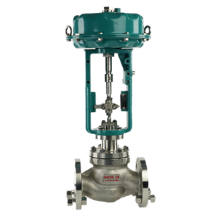 Pneumatic diaphragm single-seat regulating valve